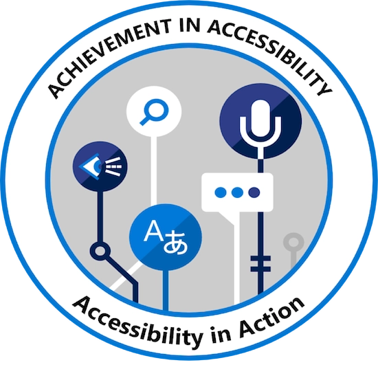 Achievement in Accessibility - Accessibility in Action Badge