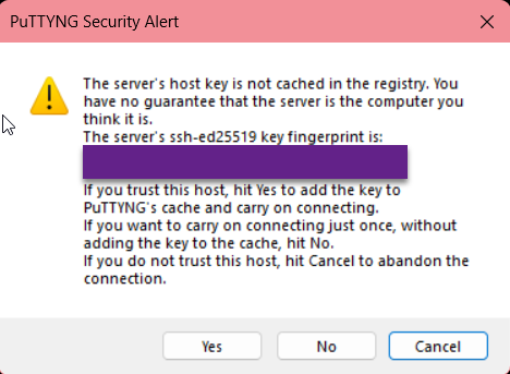Linux fingerprint security message prompt