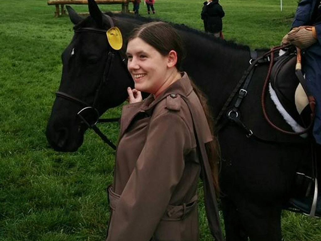Me in front of a horse
